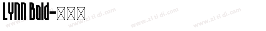 LYNN Bold字体转换